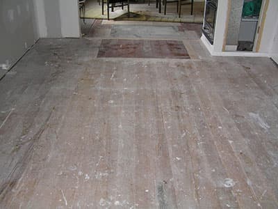 before floor sanding service work 1